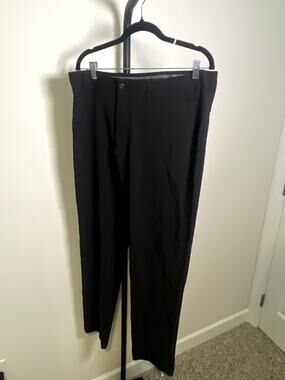 L-993 Ben Hogan Gray Dress Pants Men's Flat Front Golf/Casual Chinos Size 36x32